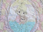 Vintage Precious Moments Baby Quilt Hand Tied 46  X 36 