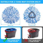 2 4 Pack Spin Mop Refills O-cedar Rinse Clean 2-tank System Replacement Heads