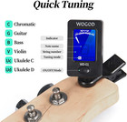 Guitar Tuner Clip On Ukulele Violin Tuner - Chromatic Tuner For Bass Electric 