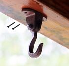 Vintage Style Cast Iron Hook Wall Mounted Sturdy Ceiling Hook Garden Home Decor