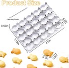 Aiersa Gold Fish Cracker Cutter 25 Cavity Cookie 1 Fish  1 Pcs 