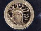     2006-w  100 American Eagle 1 Oz  9995 Platinum Proof Statue Of Liberty Coin