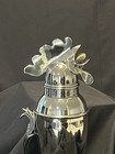 Vintage Rooster Cocktail Shaker  2  Restoration Hardware Ca  1999  Silver Plate