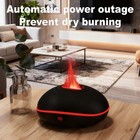Aroma Humidifier Essential Oil Diffuser 3d Volcano Flame Mist Air For Home Decor