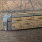 Vintage Lufkin Folding Ruler 12  Brass And Boxwood No 372r Usa