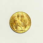 1913 French 20 Francs Gold Coin  marianne-rooster Or Rooster   Bu  Lot   A2