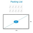 Outdoor Projection Screen 120  Washable   Portable 16 9 4k Hd Home Party Theater