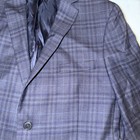 Hart Schaffner Marx Wool Blazer Jacket Boy Navy Blue Windowpane Lined Size 18