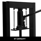 6-ton Hydraulic Shop Press H-frame Adjustable Table 18 9lx15 75wx36 8h