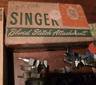Vintage Singer Blind Stitch Attachment 160616 Original Box And Instructions Xtra
