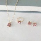 Luxury Women   s Jewelry Set Necklace  Earrings  Ring - Elegant Jewelry Gift