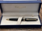 Waterman Expert Rollerball Pen  Gloss Black With 23k Gold Trim  Fine Point