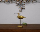 Cool   Large Sandpiper Solid Brass Heavy Jere Era Super Cool