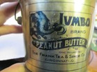 Jumbo Peanut Butter One Pound Metal Tin With Original Lid   Bail - Frank s Tea