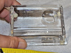 Baccarat Crystal Book Shaped Pen Rest And Inkwell Paperweight