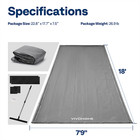 Containment Mat  7 9  X 18   W  Stay Put Corner Garage Floor Mats Raised Edge