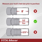 6 6ft Bed Tonneau Cover Soft Roll Up For 14-19 Chevy Silverado   Gmc Sierra 1500