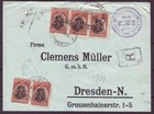 Q2539  Bulgaria Radomir Registered Censor Cover T germany 1917