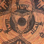 African Woven Coiled Wall Basket Bowl 12    Handmade Boho Decor Rustic Tribal