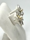 Tous Sterling Silver Earrings Pearl Flower Daisy 925 Free Shipping 