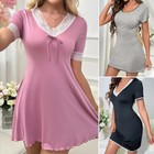 Women Short Sleeve Nightshirt Sleep Shirt Tee Pajama Top Dress T-shirt Nightgown