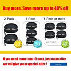 Portable Zipper Sunglasses Carry Box Case Eye Glasses Clam Hard Shell Protector
