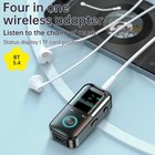 Usb Bluetooth 5 4 Transmitter Receiver 4in1 Wireless Audio 3 5mm Aux Car Adapter