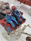 Vintage Cast Iron Horse Drawn Beer Wagon With Driver And 8 Clydesdales Budweiser