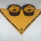 Lot Of 3 Vintage Cub Scouts  2  Hats And  1  Scarf