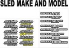 Snowmobile Ski Doo Decal Sticker Wrap Kit Rev xp  Xr xs xm 03-16 Honeycomb