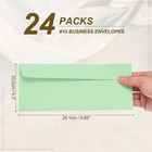 24 Pack Light Green  10 Business Envelopes  Letter Size Envelopes