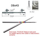 100pcs Grozbeckert Dbxk5 Suk Point Embroidery Needles For Happy   Tajima   Swf