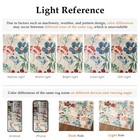 Floral Runner Rug 2x6 Washable Hallway Long Beige Bedroom Carpet Non Slip Ind   