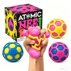 Needoh Atomic Squishy Stress Relief Ball Fidget Toy Sensory Pink Box Gift