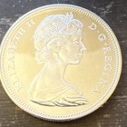 1867-1967 Canadian 80  Silver Centennial Dollar Elizabeth Ii flying Goose Coin