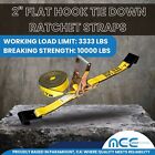 Heavy Duty 2  X 30  Ratchet Strap W flat Hook For Flatbed Truck Trailer Tie Down