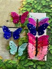 12 Large Feather Monarch Butterflies 4inch Assorted Mixed Artificial Butterflies