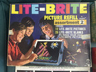 Lite Brite Refill Sheets  Pegs  Shapes And Forms Accessory Kit Euc Lots Of Extra