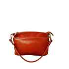 Divina Firenze Italy Lilia Orange Genuine Leather Crossbody Shoulder Purse New