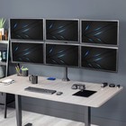 Vivo Steel Hex Monitor Desk Mount Adjustable Stand   Six  6  Screens Up To 32 