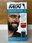 Just For Men M-45 Dark Brown Mustache   Beard Brush 3 Pack With Keratin Biotin