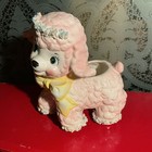 Relpo Vintage Kitsch Samson 1961 Pink Lamb Planter Yellow Bow Baby Room Decor