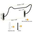 12 Pcs Spiral Wine Wall Holder Metal Iron Hanging Wine Bottle Holder Display