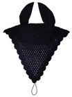 Long Tie Down Horse Fly Veil Ear Bonnet Cotton Net Hood Crochet Handmade