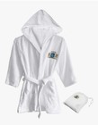 100  Cotton Kids Terry Hooded Robe Terry Towel Hooded Bathrobe Kids Bath Wrap