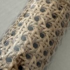 Rattan Natural Cane Webbing Roll 24  Wide X 5 Ft Open Mesh Caning  Project New