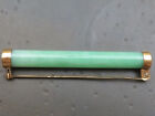 Vintage 14k Gold Chinese Carved Jade Brooch