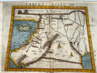 Middle East Cyprus 1574 Ruscelli ptolemy 16th Century Unusual Antique Map