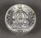 1951 Honduras Silver 20 Centavos Uncirculated