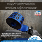 Usa 8 Pack Heavy Duty 4  X 40  Winch Tie Down Strap W  Flat Hook 5400 Lbs Blue